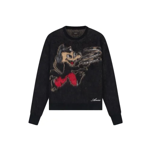 AMIRI Brushed Mohair Record Wolf Crew