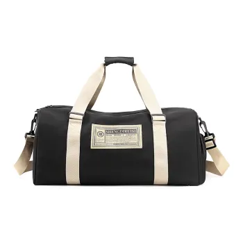 OUZIHUANG Nylon Travel Bag Unisex Black/Green/Pink Blue/Burgundy