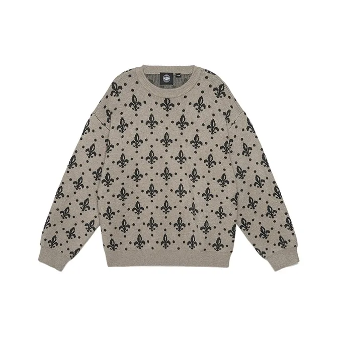 Palladium Crew Neck Sweaters Unisex Khaki-0