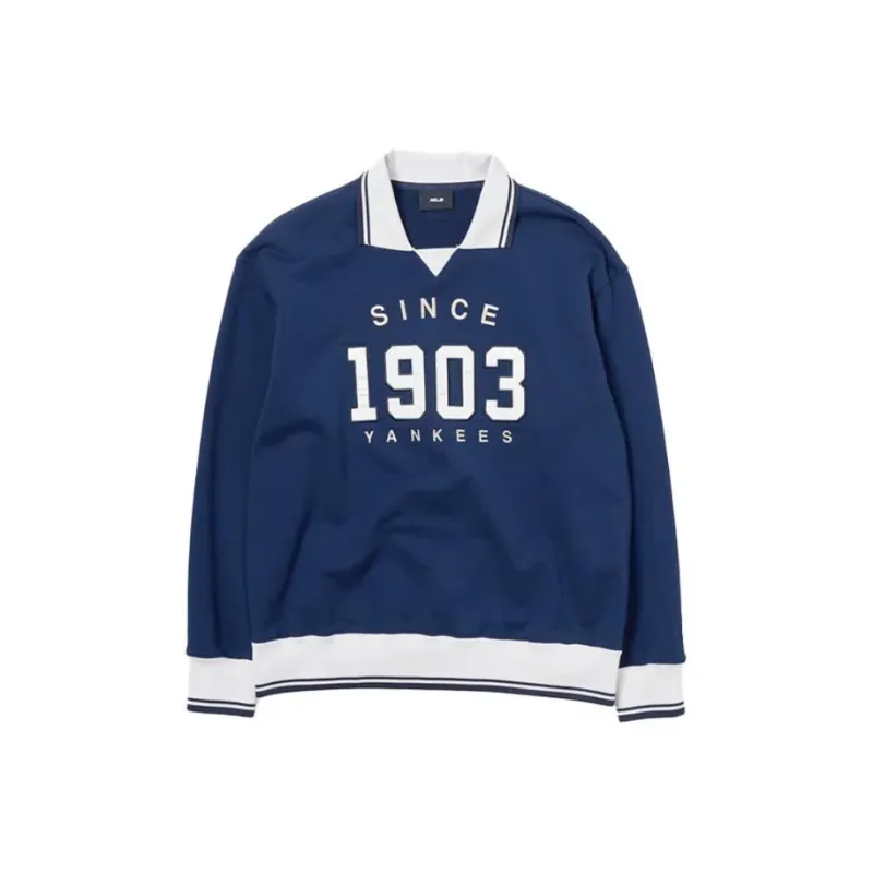MLB New York Yankees Polo Shirt Unisex Marine Blue-0
