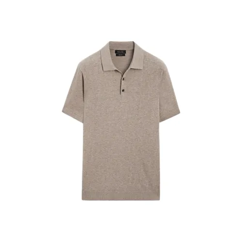 Massimo Dutti Polo Shirt Men's Beige