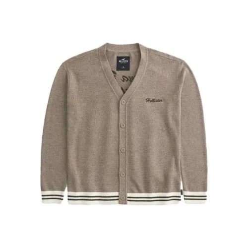 Hollister Knitwear Men Brown Mixed Color