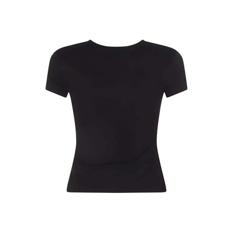 Blumarine Logo embellishment Cotton T shirt-1