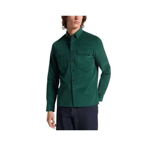 MICHAEL KORS Stretch Cotton Blend Utility Shirt