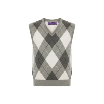 Polo Ralph Lauren Purple Label Argyle-Knit Sleeveless Vest