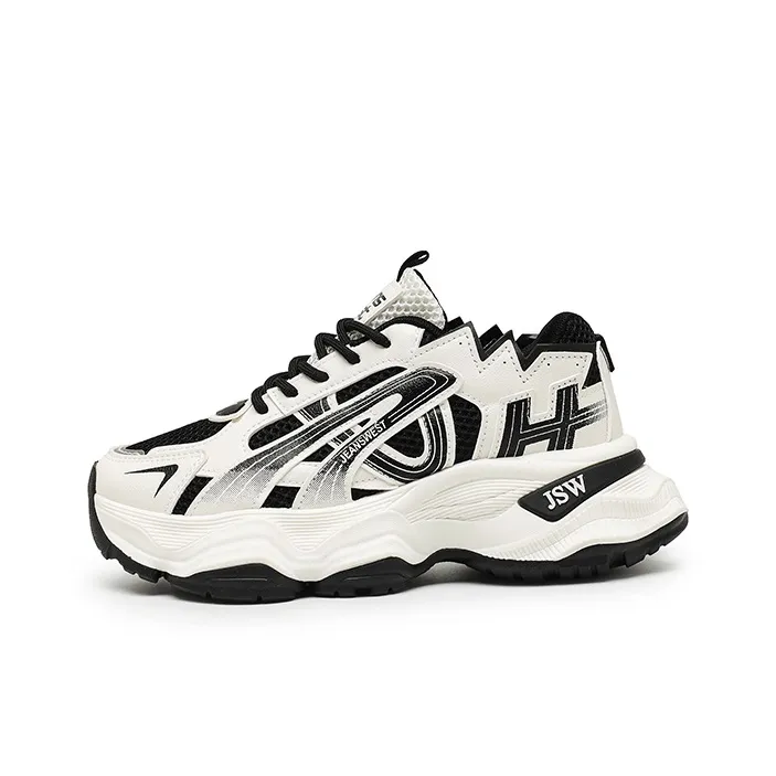 JEANSWEST Unique Charm, Free And Lively Slip Resistant Low Top Chunky Sneakers Unisex-2