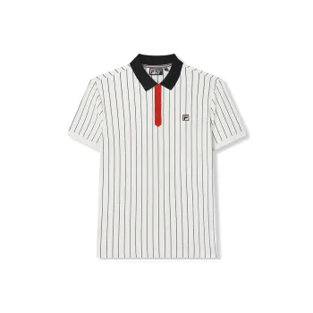 FILA Polo Shirts Men Cloud White