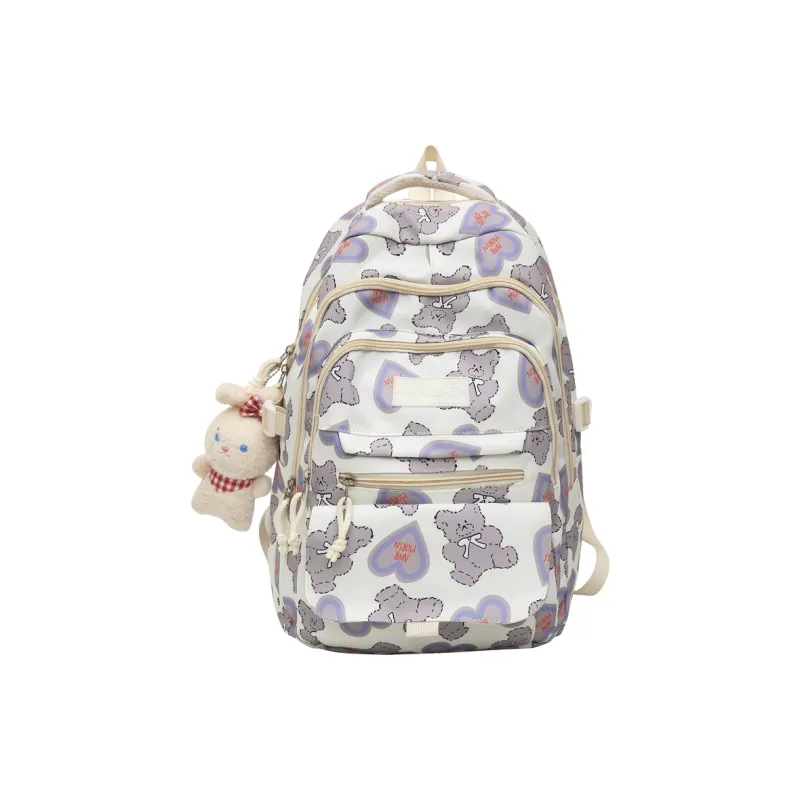 Single Warehouse Nylon Backpack Regular Women's Black/Blue/Pink/Purple-8