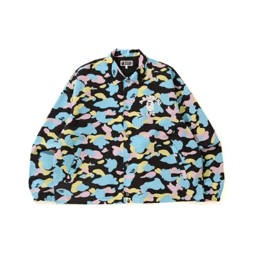 A BATHING APE New Multi Camo Relaxed Coach Jacket