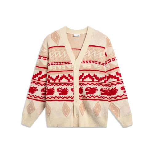 LiNing Rijin Doujin Collection Knitwear Men's Ecru
