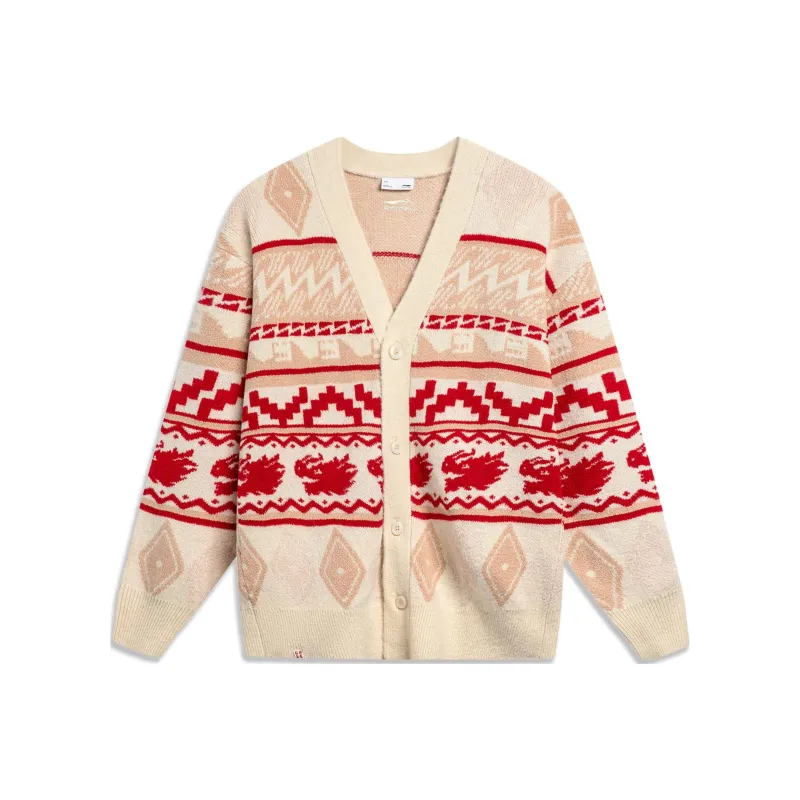 LiNing Rijin Doujin Collection Knitwear Men's Ecru-0