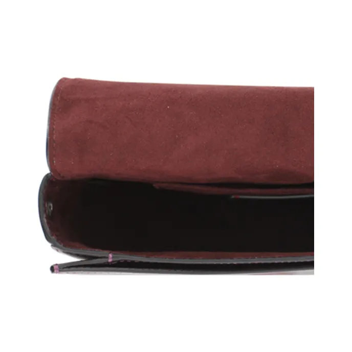 COACH Ellen Leather Saddle Bag, Shoulder Bag, Crossbody Bag Small Size Women's Purple-5