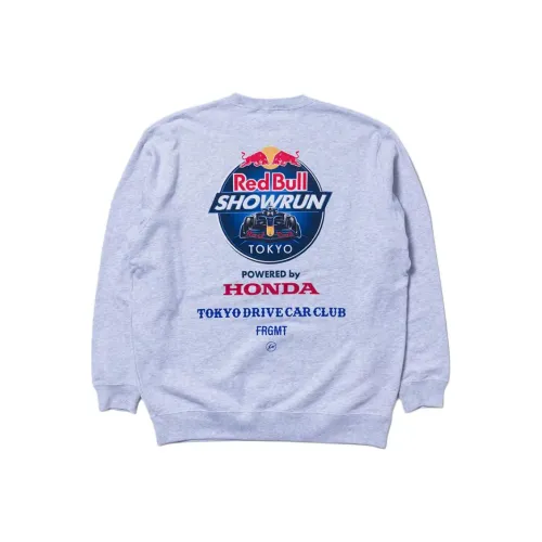 Fragment Design x Red Bull X HONDA/ X TokyoDrive SS25 Sweatshirt Unisex Gray