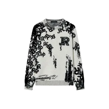 JOHN RICHMOND Sweater Men's Raw White Letter