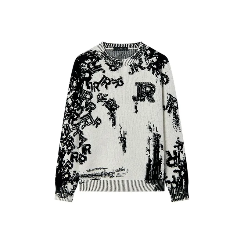 JOHN RICHMOND Sweater Men's Raw White Letter-0