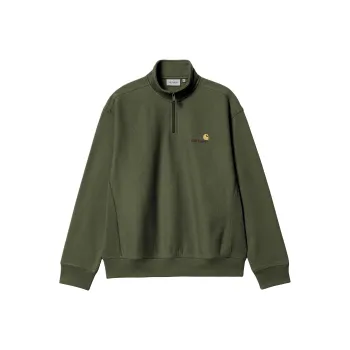 Carhartt WIP American Script FW24 Half Zip Sweatshirt Unisex Green