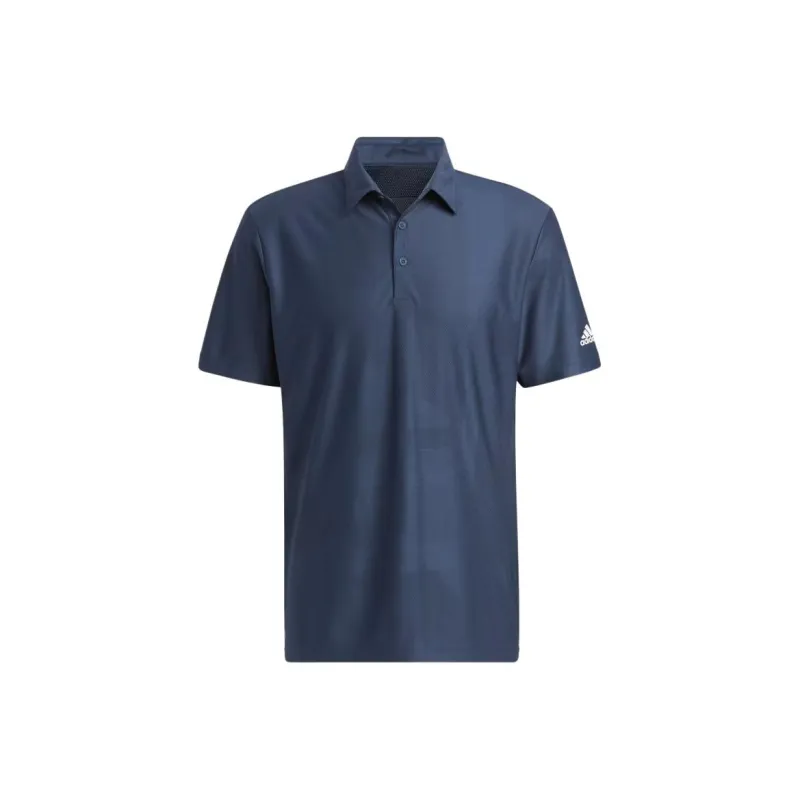 Adidas JACQUARD Polo Shirt Men's Marine Blue-0