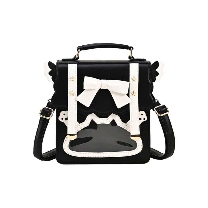 NOMK PU Backpack Women's Pink & Purple/Blue & Pink/Brown & Red/Black & White-7