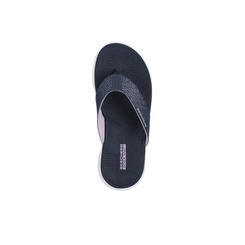 Skechers Go Walk Fle Quiet, Odor Resistant, Abrasion Resistant Flip Flops Women's Marine Blue-3