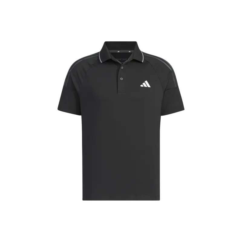Adidas 3 STRIPES AEROREADY Polo Shirt Men's Black-0