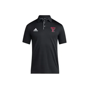Adidas Free Shipping With AdiClub Texas Tech Coach Fashion Short Sleeve Polo Shirt