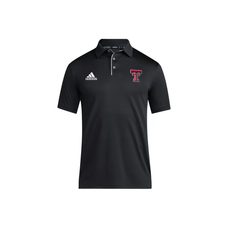 Adidas Free Shipping With AdiClub Texas Tech Coach Fashion Short Sleeve Polo Shirt-0