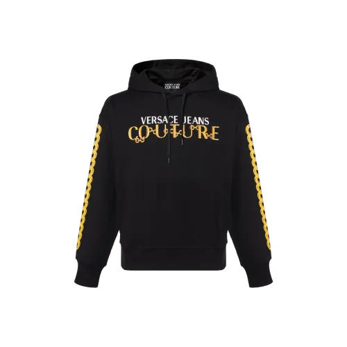 VERSACE JEANS Logo print Cotton Hoodie