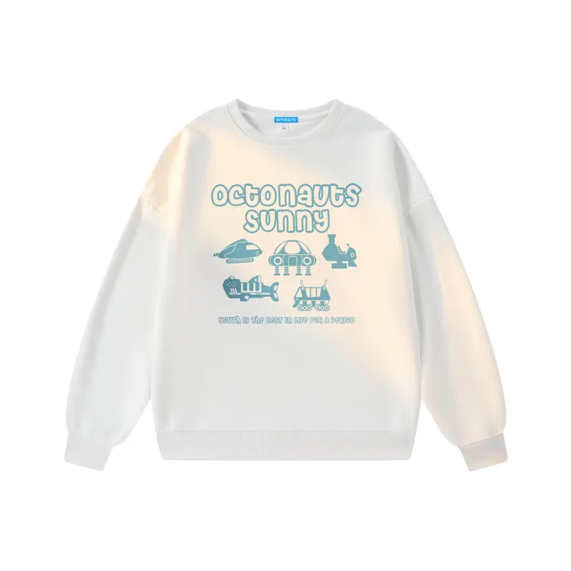 Small Columns Under The Sea Sweatshirt Unisex-0