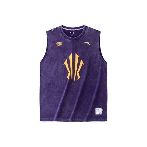 Anta Tank Tops Unisex Dark Purple