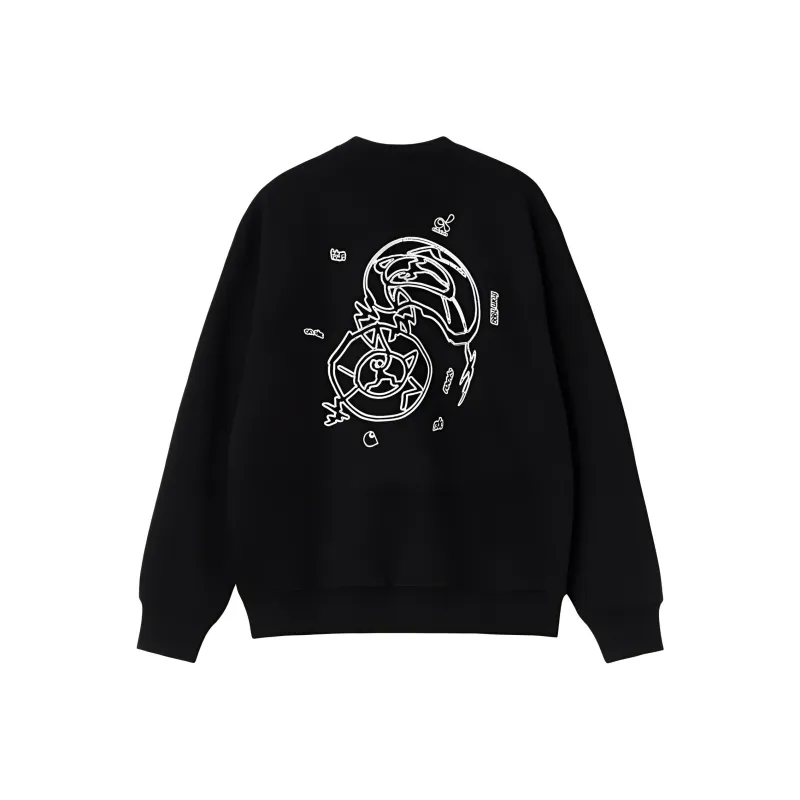 Carhartt WIP Dublab Collaboration Edition Sweatshirts Unisex Black-1