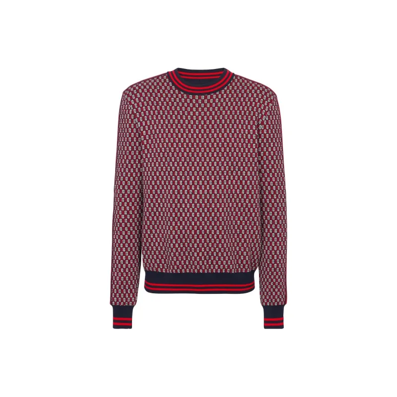 BALMAIN Monogram Check pattern Jumper-0