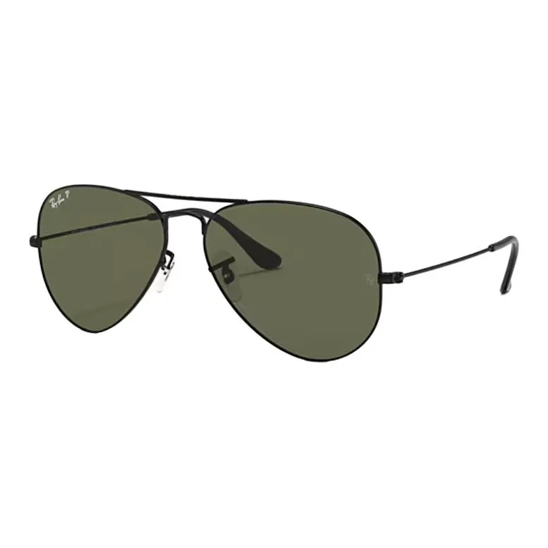 RayBan Metal Aviator Sunglasses Unisex Black-0