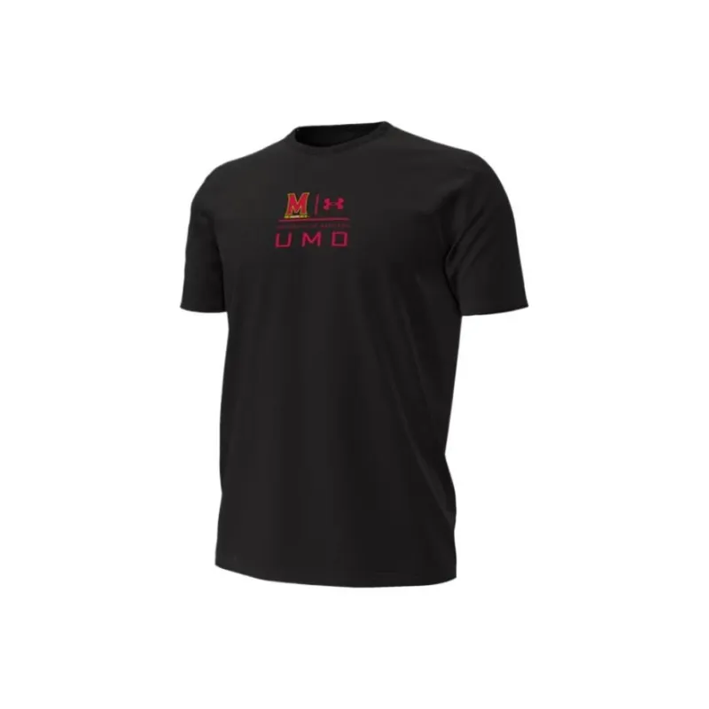 Under Armour Performance CottonCollegiate T Shirt Men's Black-0