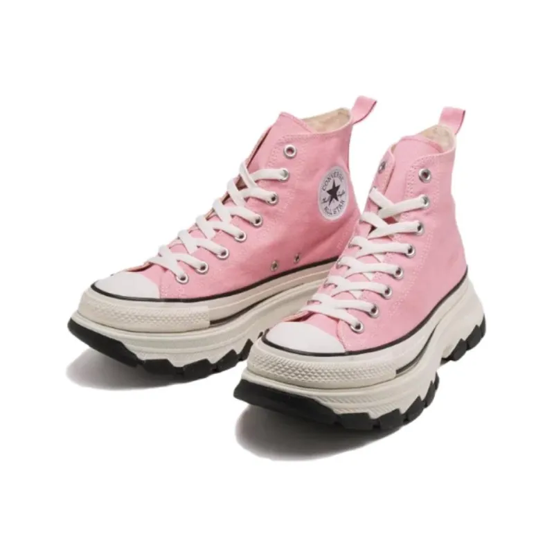 Converse All Star Trekwave Anti Slip Wear Resistant High Top Canvas Shoes Unisex Pink-2