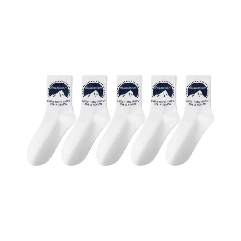 Montagut Mid Calf Socks Men's 5 Pack-8