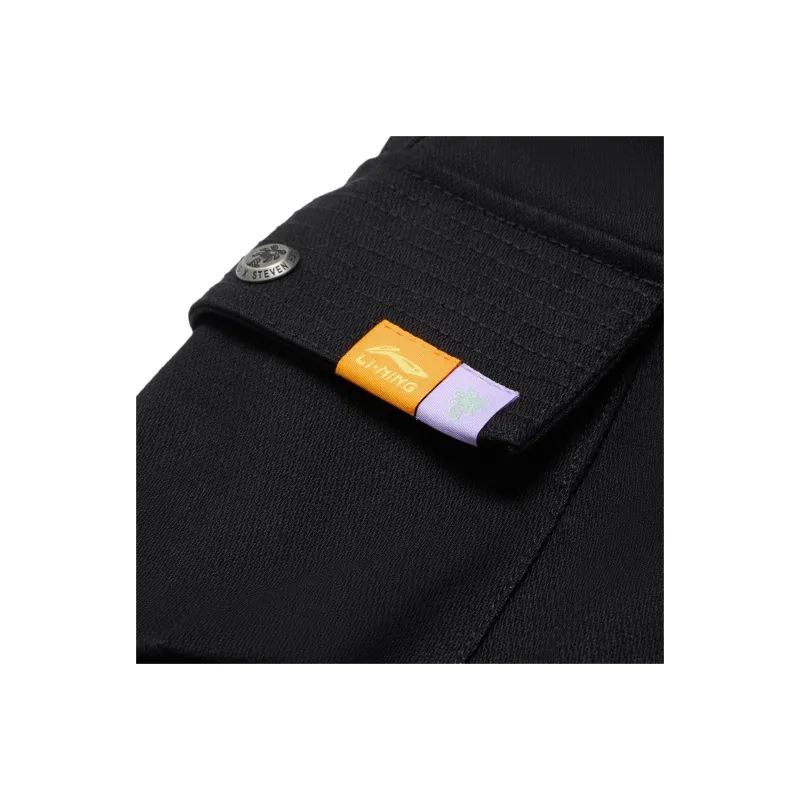 LiNing x Steven Harrington Collaboration Casual Pants Men's Black-2
