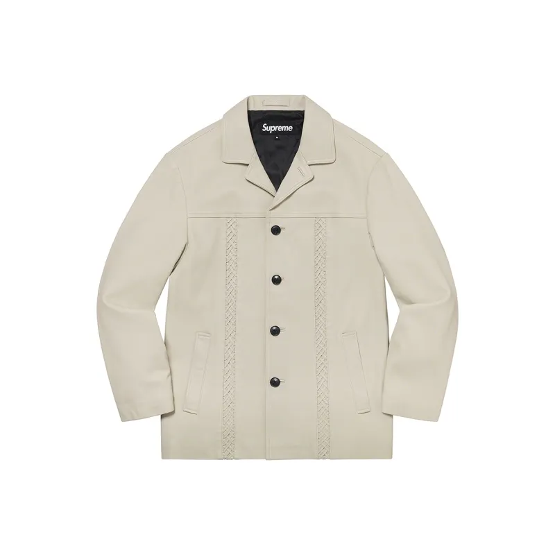 Supreme Braided Leather Overcoat-2