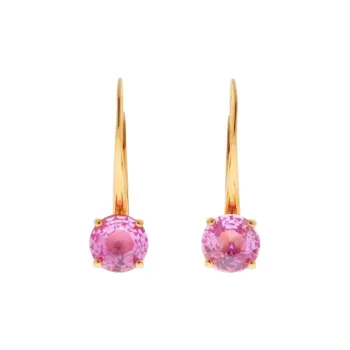 Balenciaga Recycled Brass, Cubic Zircon, Stainless Steel Earrings Women's Gold