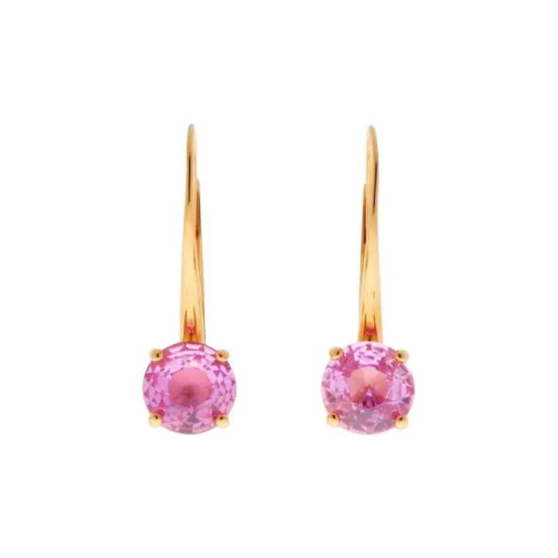 Balenciaga Recycled Brass, Cubic Zircon, Stainless Steel Earrings Women's Gold-0