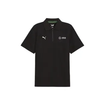 PUMA Mercedes AMG Petronas F1 SS24 Polo Shirt Men's Black
