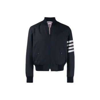 THOM BROWNE 4 Bar Bomber Jacket