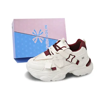 YUZHAOLIN Anti Slip And Wear Resistant Height Increasing Low Top Chunky Sneakers Women's