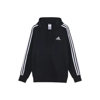 Adidas Free Shipping With AdiClub Essentials French Terry 3 Stripes Full Zip Hoodie