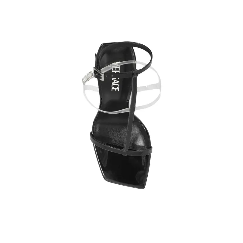 FANSIZHE Roman Sandals 12cm Women's Black-4