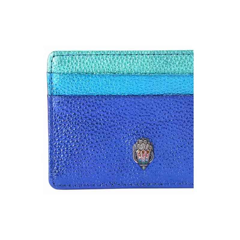 Kurt Geiger London Leather Card Holder Women's Green & Blue-4