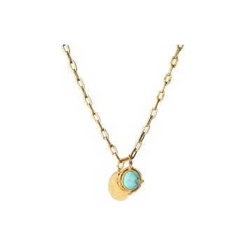 PUENTE Titanium Steel Collarbone Chain Men's