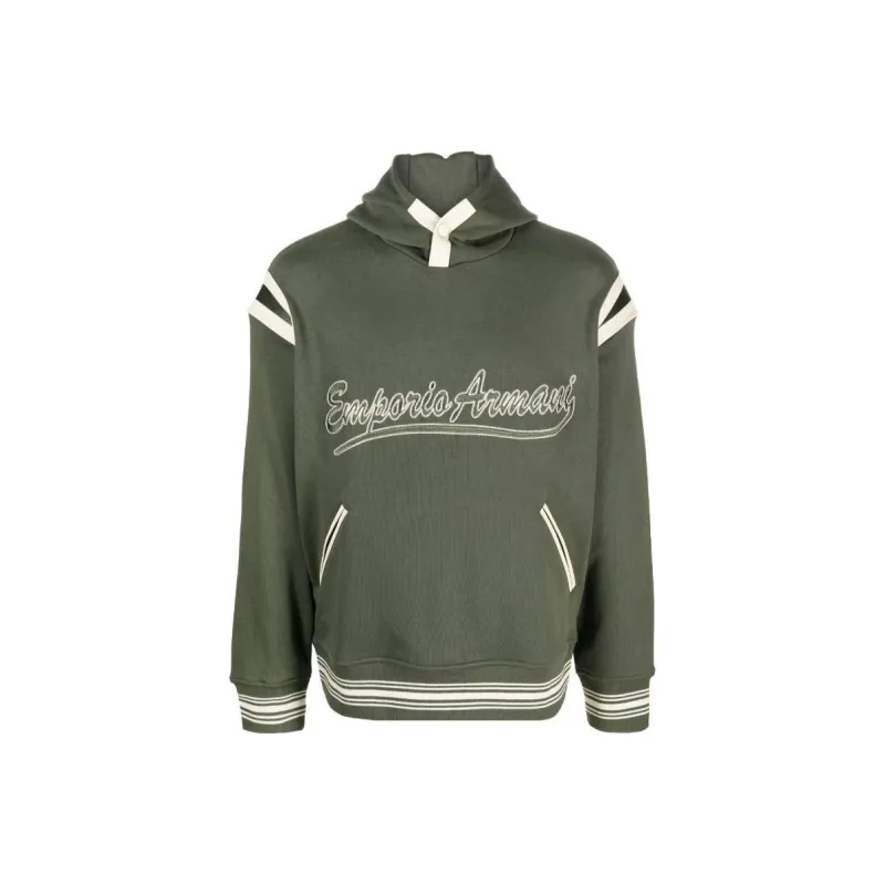 EMPORIO ARMANI Sweaters Men Olive Green-0