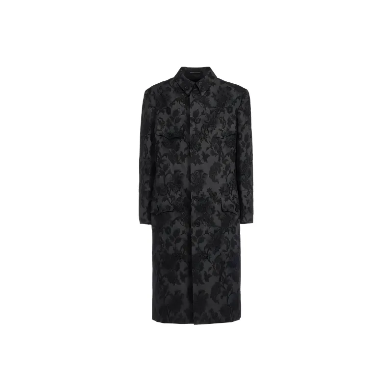 Yohji Yamamoto Coats Men's Dark Gray-0