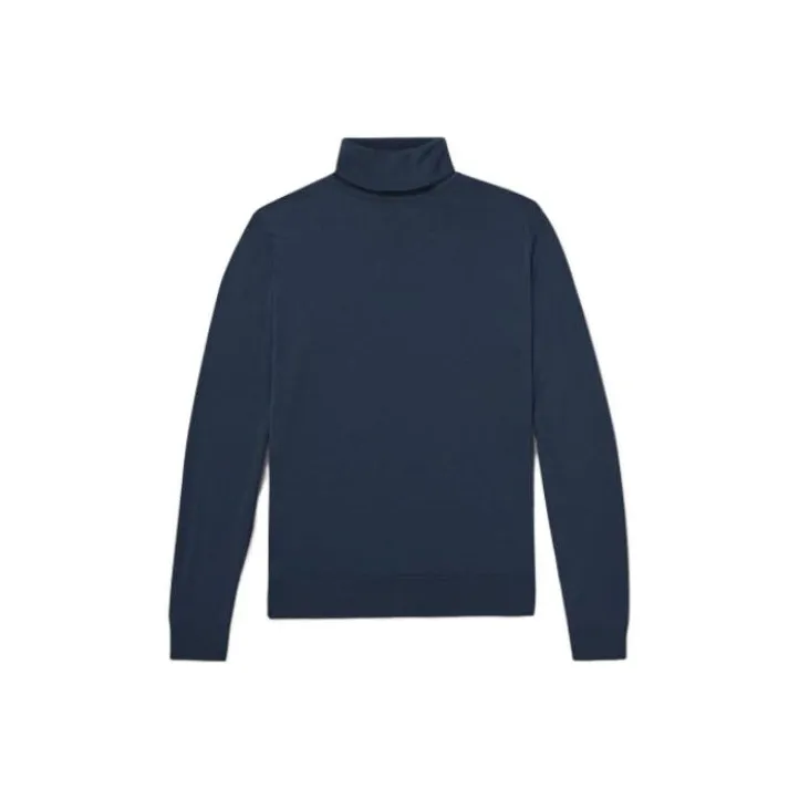 JOHN SMEDLEY Roll neck Merino Jumper-0