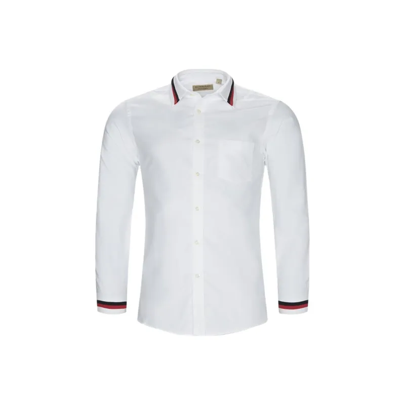 Burberry Shirts Men White-0